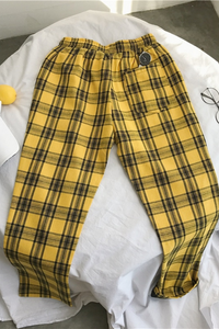 pantalon-a-carreau-jaune-homme