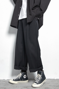 Pantalon Noir Coupe Droite Y2K