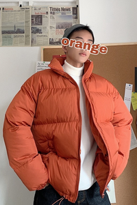 Doudoune Orange Homme y2k