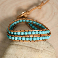 bracelet-en-cuir-turquoise