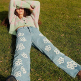floral-print-jeans