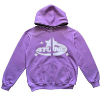 Purple full zip hoodie
