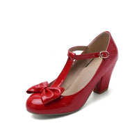 chaussure-annee-20-vintage-femme-rouge