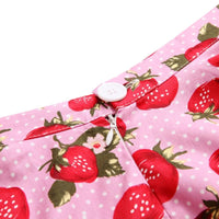jupe-annee-50-rose-fraises