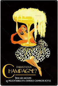 affiche-femme-annee-70-champagne