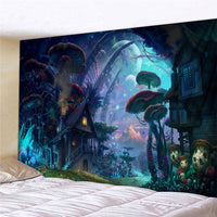 tenture-murale-hippie-drap-psychedelique