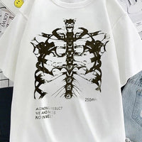 T shirt Squelette Y2K