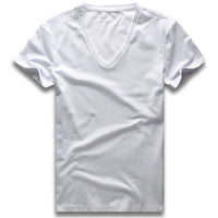 t-shirt-col-v-homme-american-annee-90