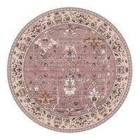 tapis-rond-annee-70-avec-motif-floral