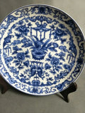 Assiette Chinoise Ancienne Bleue