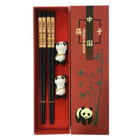 Baguettes Chinoises Bois Panda Coffret