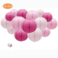 Boules Chinoises Papier Lanternes Roses