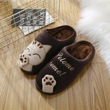 Chaussons Chinois Peluche Chat