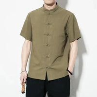 Chemises Chinoises Hommes Col Mandarin