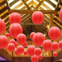 Boules Chinoises Papier Rouge Mariage