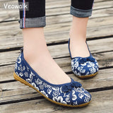 Ballerines Chinoises Noeud Tissu Floral