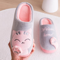 Chaussons Chinois Peluche Chat