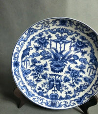 Assiette Chinoise Ancienne Bleue