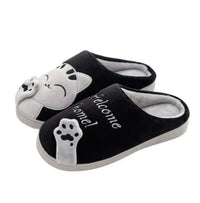 Chaussons Chinois Peluche Chat