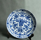 Assiette Chinoise Ancienne Bleue