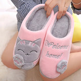 Chaussons Chinois Peluche Chat