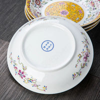 Assiettes Chinoises Émaillée Doré