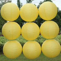 Boules Chinoises Papier Jaune Lanternes