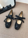 Ballerines Chinoises Lacets Noeud