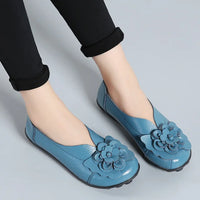 Ballerines Chinoises Mocassins Cuir