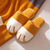 Chaussons Chinois Peluche Chat Patte