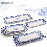 Assiettes Chinoises Rectangulaires