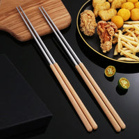 Baguettes Chinoises Acier Longues