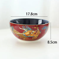 Assiettes Chinoises Dragon Phoenix