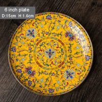 Assiettes Chinoises Motifs Dorés