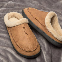 Chaussons Chinois Peluche Épais Cuir