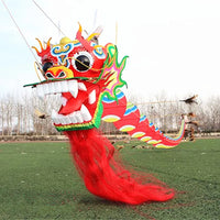 Cerf Volant Chinois Dragon Avec Poignée