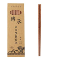 Baguettes Chinoises Bois Naturel Avec Étui