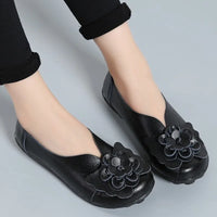 Ballerines Chinoises Mocassins Cuir