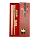 Baguettes Chinoises Bois Panda Coffret