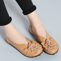 Ballerines Chinoises Mocassins Cuir