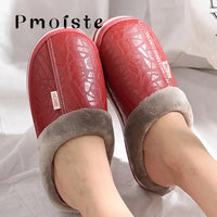 Chaussons Chinois Mousse Fourrure Cuir