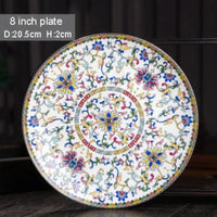 Assiettes Chinoises Motifs Dorés