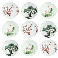 Boules Chinoises Papier Ronde Style Prunier