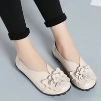 Ballerines Chinoises Mocassins Cuir