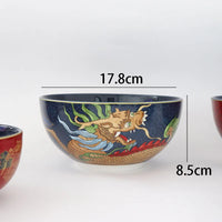 Assiettes Chinoises Dragon Phoenix