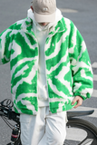 Veste Verte Et Blanche Y2K