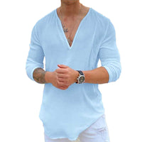 chemise-manches-longues-decontractee-col-v-annee-70