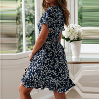 Robe Année 70 Motif Floral