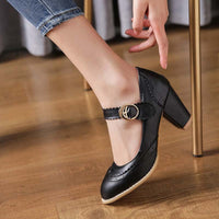 Chaussures Années 20 Petits Talons Noirs