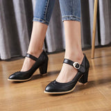 Chaussures Années 20 Petits Talons Noirs